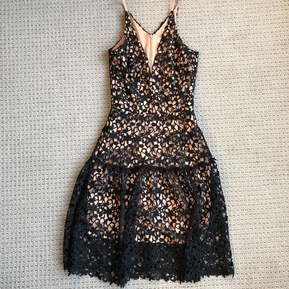 Dress the Population Black Lace Dress